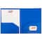 JAM Paper Heavy Duty Plastic 2-Pocket Folders, 6ct.